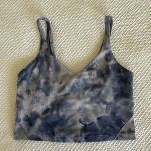 White and Blue Marble lululemon Align Tank - Size 8